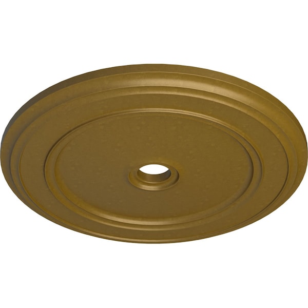 Classic Ceiling Medallion (Fits Canopies Up To 5 1/2), Hnd-Painted Gold, 41 1/8OD X 4ID X 2 1/8P